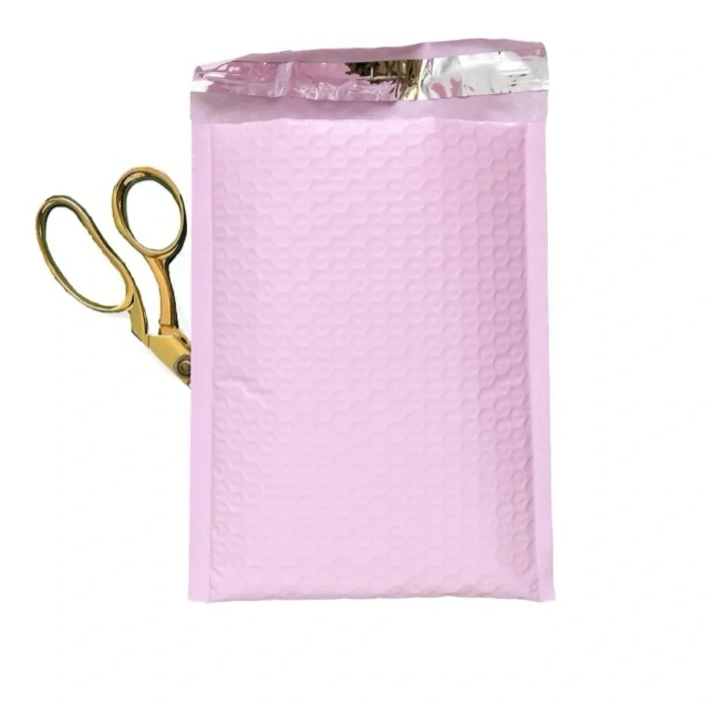 Pink Bubble Poly Mailers 6.5x10 Set of 20 Shipping Envelopes Spring Solid Pastel